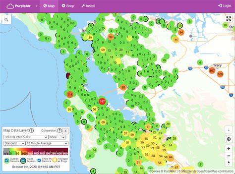 bay area air quality microns